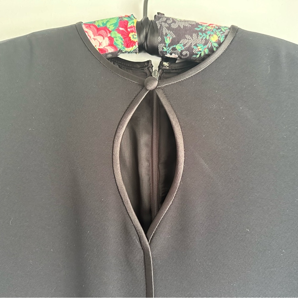 Jones New York Black Tie Dress Size 8 Posh Funeral Dress. Timeless! Silky fabric - Picture 7 of 10